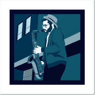 Sax Player Posters and Art